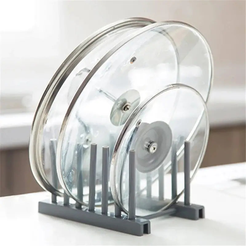 Stainless Steel Pot Lid Holder and Kitchen Organizer