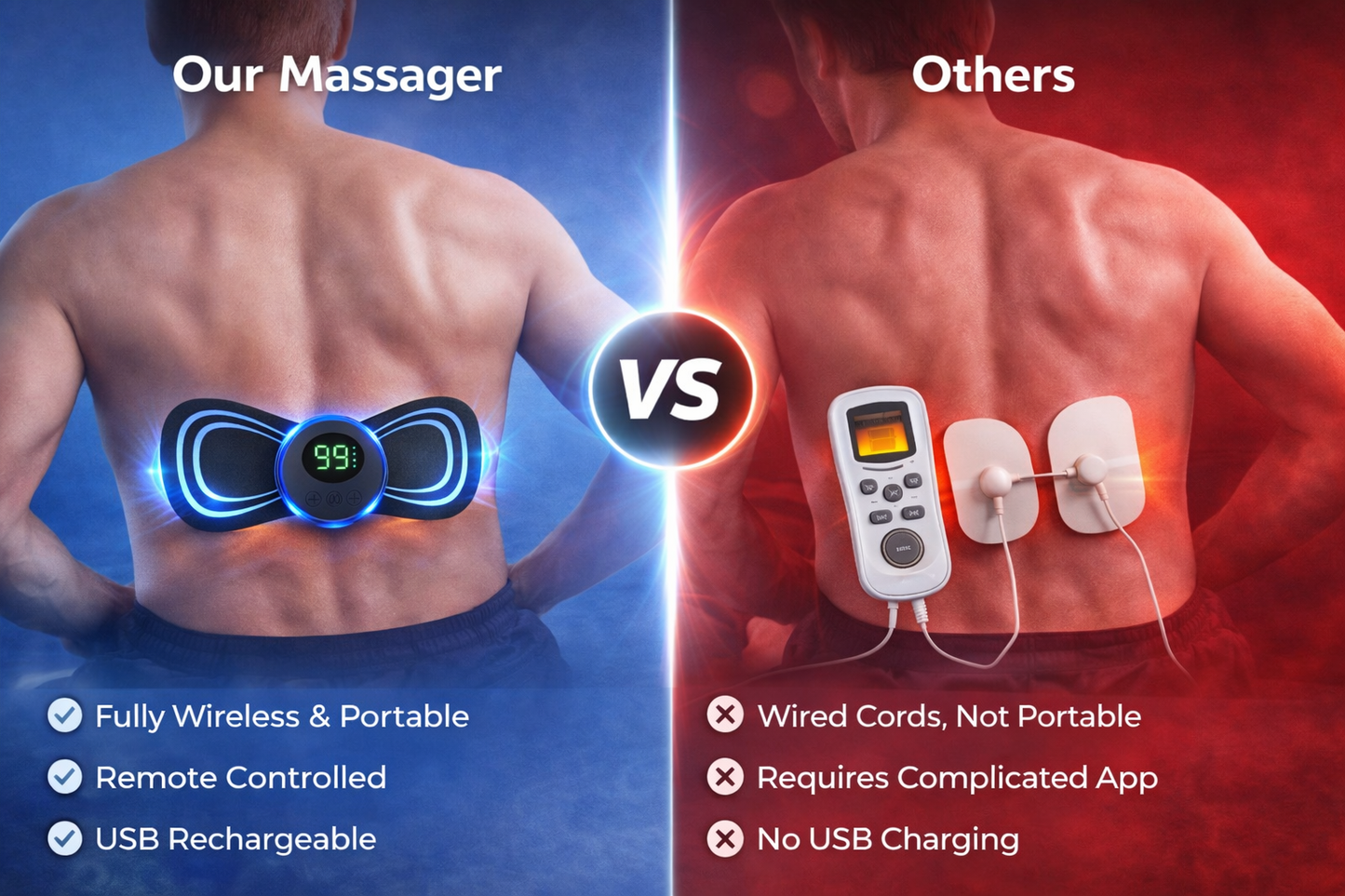 RelaxWave, relajante muscular inteligente – Masajeador portátil
