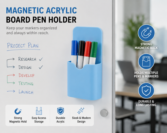 Magnetic Acrylic Board Pen Holder