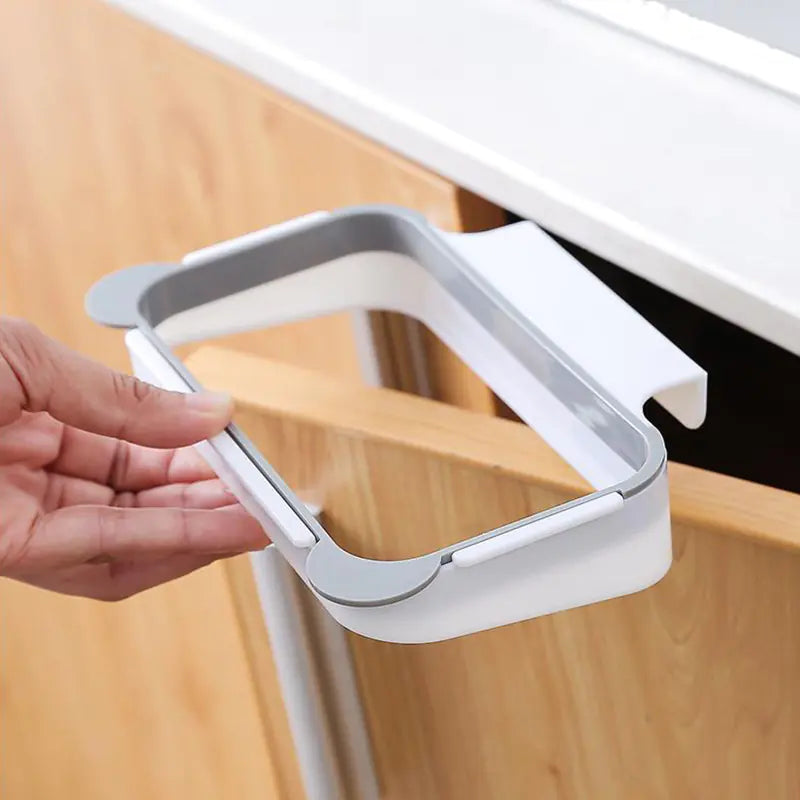 Wall Mounted Kitchen Garbage Bag Rack Organizer