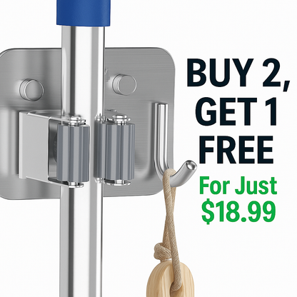Mop Holder with Hook + Free Shipping